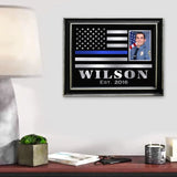 Personalized Upload Your Photo US Police  Custom Name & Time Poster Printed QTVA24942