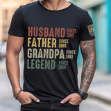 Personalized Husband Father Grandpa Legend Custom Time Australian Veteran T-shirt Printed QTVQ24955