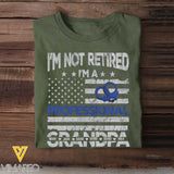 Personalized I'm Not Retired I'm A Professional Grandpa & Custom Kid Names T-shirt Printed KVH24967