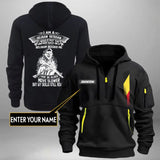 Personalized I Am A Belgian Veteran I Would Put The Uniform Back On If Belgium Needed Me Quarter Zip Hoodie 2D Printed LVA241008