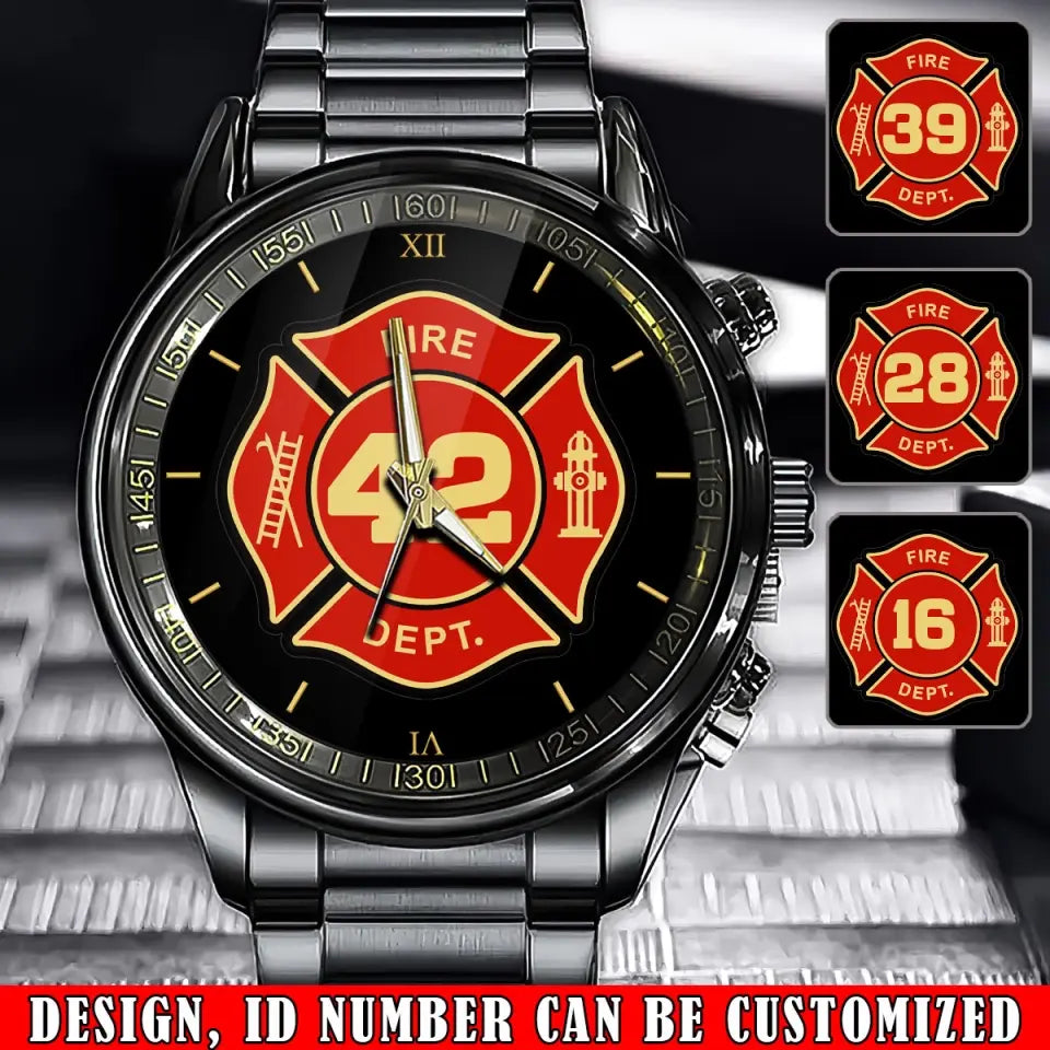 Personalized Firefighter Custom ID Watch Printed VQ241060