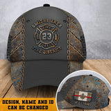 Personalized Canadian Firefighter Custom Base, ID, Name & Departmetn Cap 3D Printed QTHN241084