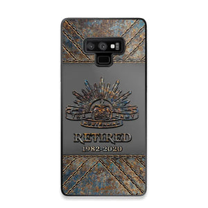 Personalized Retired Australian Army Logo Custom Service Time Phonecase Printed VQ241086