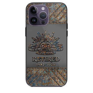 Personalized Retired Australian Army Logo Custom Service Time Phonecase Printed VQ241086