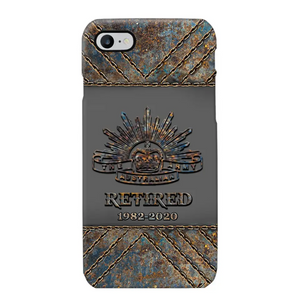 Personalized Retired Australian Army Logo Custom Service Time Phonecase Printed VQ241086