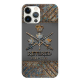 Personalized Retired Canadian Army Logo Custom Service Time Phonecase Printed VQ241086