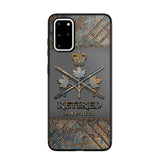 Personalized Retired Canadian Army Logo Custom Service Time Phonecase Printed VQ241086