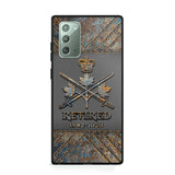 Personalized Retired Canadian Army Logo Custom Service Time Phonecase Printed VQ241086