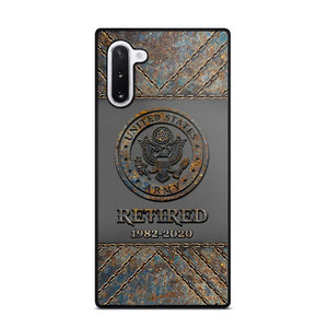 Personalized Retired US Army Logo Custom Service Time Phonecase Printed VQ241086