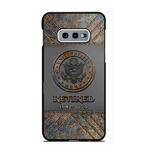 Personalized Retired US Army Logo Custom Service Time Phonecase Printed VQ241086