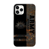 Personalized Australian Army Veteran Australian Army Logo Custom Name & Time Phonecase Printed QTKH241089