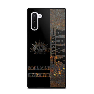 Personalized Australian Army Veteran Australian Army Logo Custom Name & Time Phonecase Printed QTKH241089