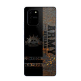 Personalized Australian Army Veteran Australian Army Logo Custom Name & Time Phonecase Printed QTKH241089