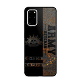 Personalized Australian Army Veteran Australian Army Logo Custom Name & Time Phonecase Printed QTKH241089