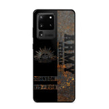 Personalized Australian Army Veteran Australian Army Logo Custom Name & Time Phonecase Printed QTKH241089