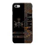 Personalized Canadian Army Veteran Canadian Army Logo Custom Name & Time Phonecase Printed QTKH241089