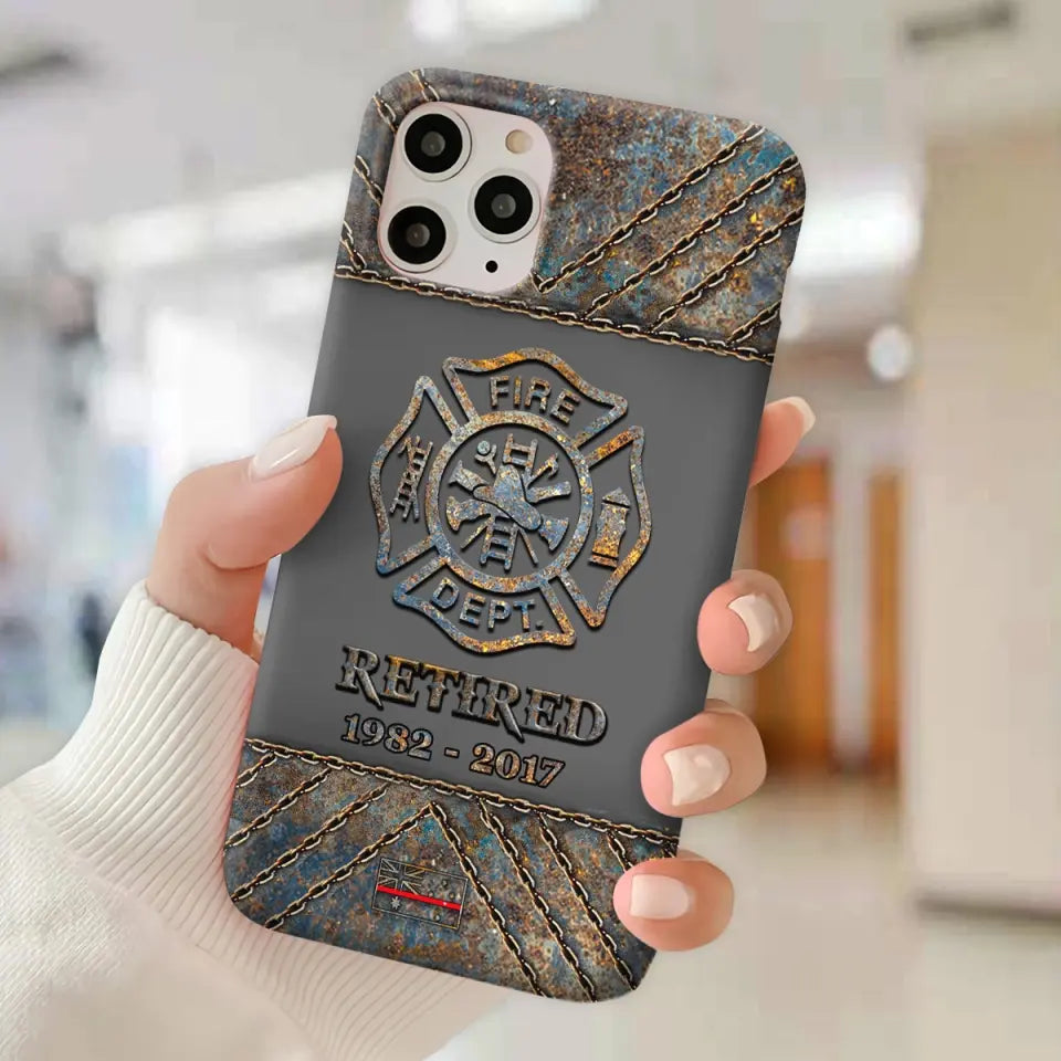 Personalized Australian Firefighter Custom Time Phonecase Printed QTKH241100