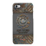 Personalized Retired Canadian Firefighter Custom Service Time Phonecase Printed QTKH241100