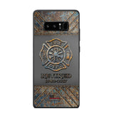 Personalized Retired US Firefighter Custom Service Time Phonecase Printed QTKH241100