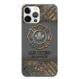 Personalized Retired Canadian Firefighter Custom Service Time Phonecase Printed QTKH241100