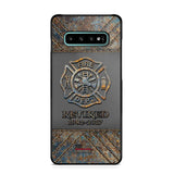 Personalized Retired US Firefighter Custom Service Time Phonecase Printed QTKH241100