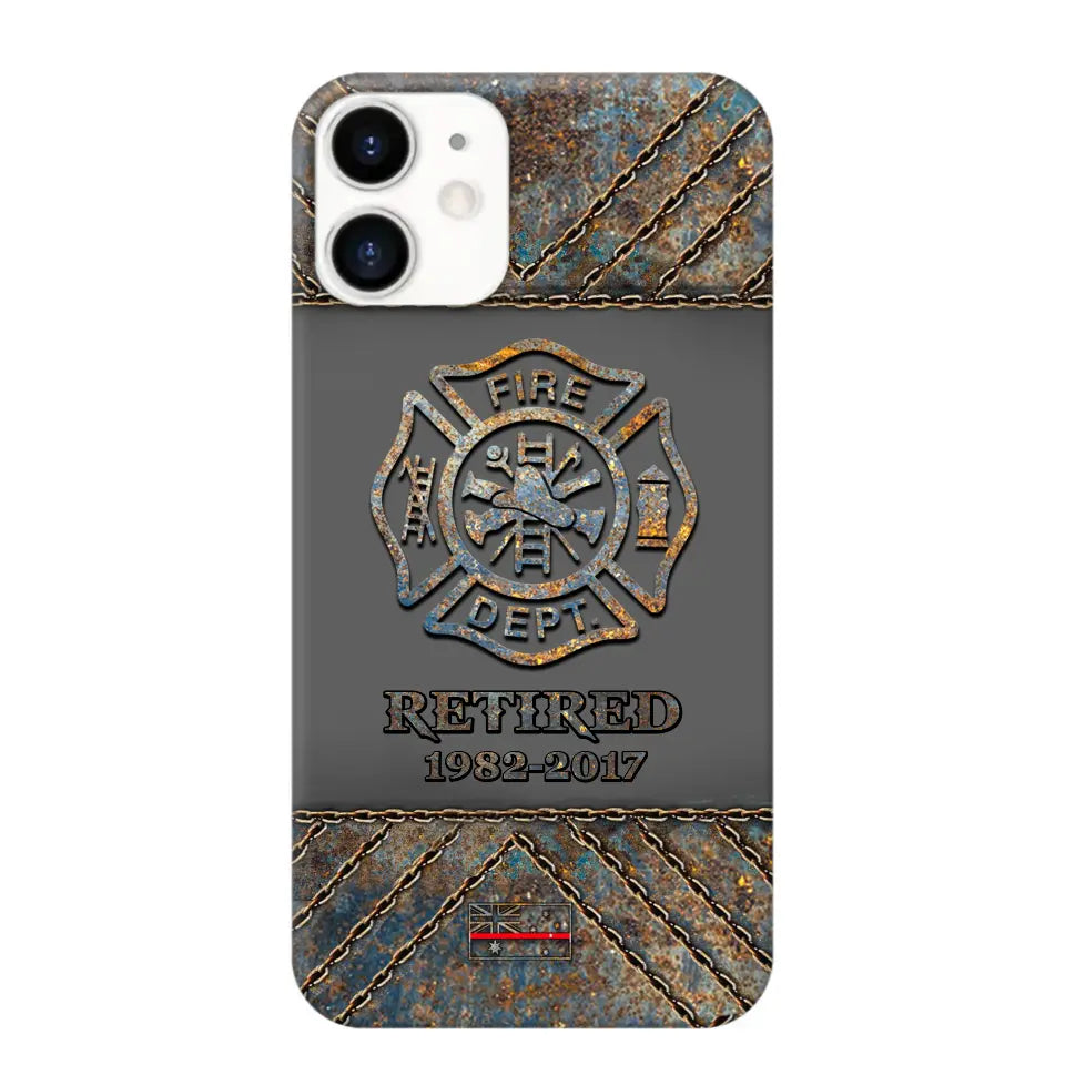 Personalized Australian Firefighter Custom Time Phonecase Printed QTKH241100