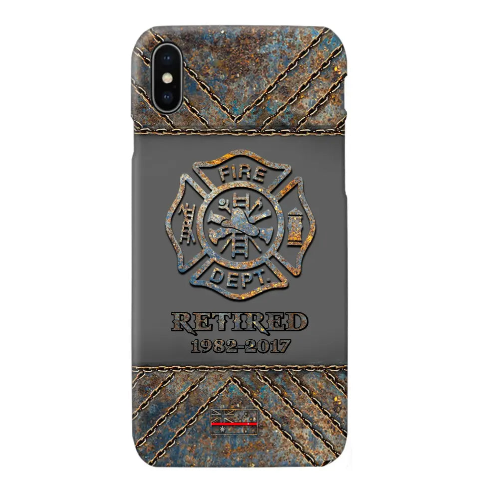 Personalized Australian Firefighter Custom Time Phonecase Printed QTKH241100