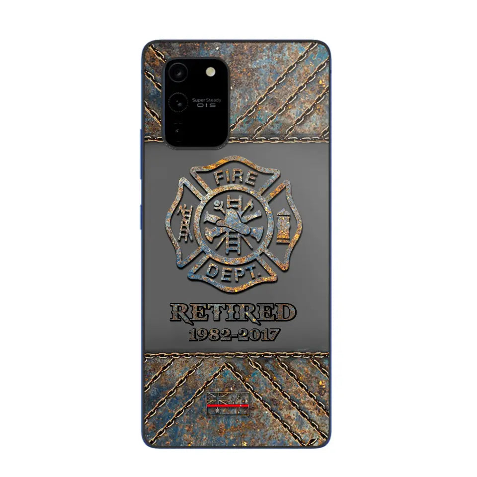 Personalized Australian Firefighter Custom Time Phonecase Printed QTKH241100