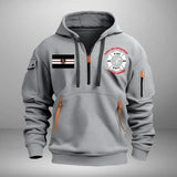 Personalized Austrian Firefighter Custom Name & Department Quarter Zip Hoodie 2D Printed AHHN241156