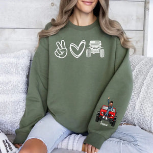 Personalized Jeep Girl Love Custom Name Sweatshirt Printed HN241173