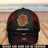 Personalized Firefighter Logo Custom Name Cap 3D Printed AHVQ241184