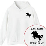 Personalized Horse Riding Horse Name Hoodie 2D Printed HN241191