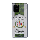 Personalized Canadian Veteran Logo Custom Name & Rank Gold Phonecase Printed AHHN241185