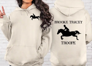 Personalized Horse Riding Horse Name Hoodie 2D Printed HN241191