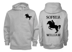 Personalized Horse Riding Horse Name Hoodie 2D Printed HN241191