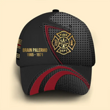 Personalized US Firefighter Logo Custom Name & Time Cap 3D Printed AHVQ241248