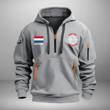 Personalized Dutch Firefighter Custom Name & Department Quarter Zip Hoodie 2D Printed VQ24998