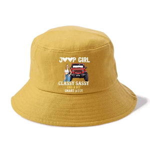 Personalized Jeep Girl Classy Sassy And A Bit Smart Assy Bucket Hat Printed HN241237