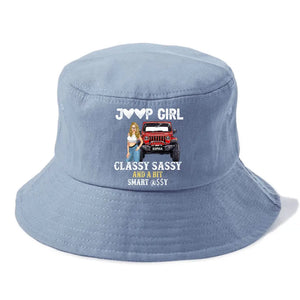 Personalized Jeep Girl Classy Sassy And A Bit Smart Assy Bucket Hat Printed HN241237