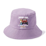 Personalized Jeep Girl Classy Sassy And A Bit Smart Assy Bucket Hat Printed HN241237