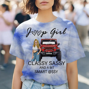 Personalized Jeep Girl Classy Sassy And A Bit Smart Assy 3D T-shirt Printed HN241258