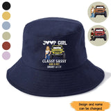 Personalized Jeep Girl Classy Sassy And A Bit Smart Assy Bucket Hat Printed HN241237