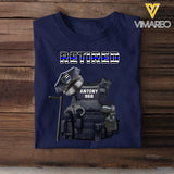 Personalized Armor Uniform Retired US Police Custom Name & ID T-shirt Printed KVH241273