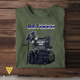 Personalized Armor Uniform Retired US Police Custom Name & ID T-shirt Printed KVH241273