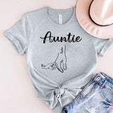 Personalized Auntie Like A Mom But Cooler Hands with Kid Names T-shirt Printed HN241272