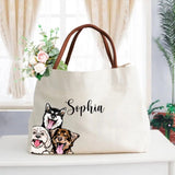 Personalized Dog Lover Canvas Bag 2D Printed VQ241285