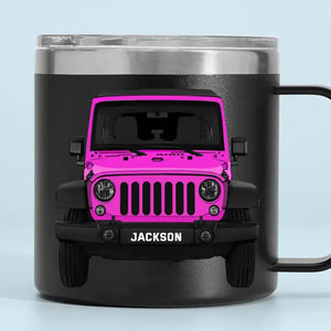 Personalized Jeep Car Custom Name Coffee Cup Printed KVH241322