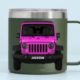 Personalized Jeep Car Custom Name Coffee Cup Printed KVH241322