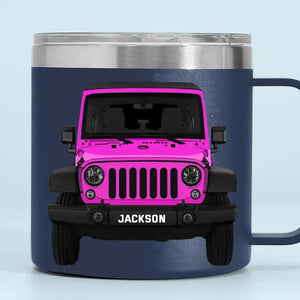 Personalized Jeep Car Custom Name Coffee Cup Printed KVH241322