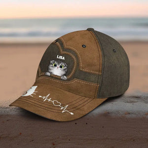 Personalized Cat Dad Cat Mom Cat Lovers Gift Cap 3D Printed HN241310